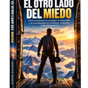El otro lado del miedo — Ernesto Gainza. Mockup de libro; edición digital.